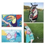 Serviette de golf pleine couleur view 1