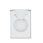 Balle de golf tasse en verre double mur view 2
