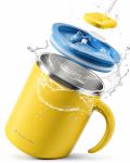304 mug double mur en acier inoxydable avec couvercle view 2