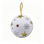 Navidad ornamento caja de lata redonda view 3