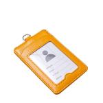 Soporte de placa id de cuero con lanyard view 3