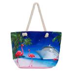 Sac pleine couleur imprimé tote view 2