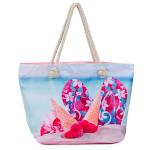 Sac pleine couleur imprimé tote view 3