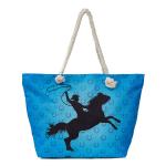 Sac pleine couleur imprimé tote view 4