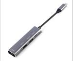 Usb portable type c hub usb-c hub pour usb 3.0 conve view 2
