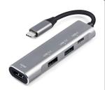Usb portable type c hub usb-c hub pour usb 3.0 conve view 1