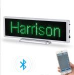 Bluetooth sans fil led nom badge view 1