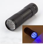 Mini détection 9 conduit uv violet lampe de poche view 1