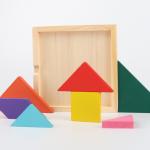 Puzzles de tanggramme en bois pour enfants view 2