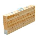 Table et chaise en siamois en bois portable view 3