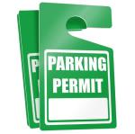 Étiquette de suspension de permis de stationnement view 1