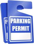 Étiquette de suspension de permis de stationnement view 3