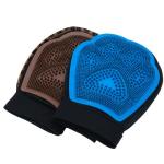 Gant de massage de toilettage 2-en-1 pour animaux de compagnie view 1