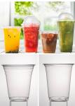 20 oz tasse en plastique avec couvercle en dôme view 2