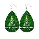 Pu boucles d'oreilles en cuir paire bijoux view 2