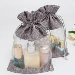Jute pouches con ventana view 9