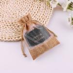 Jute pouches con ventana view 2