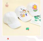 Peinture blanc coton chapeaux de baseball view 3
