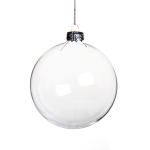 Ornement d'ampoule en verre clair view 1